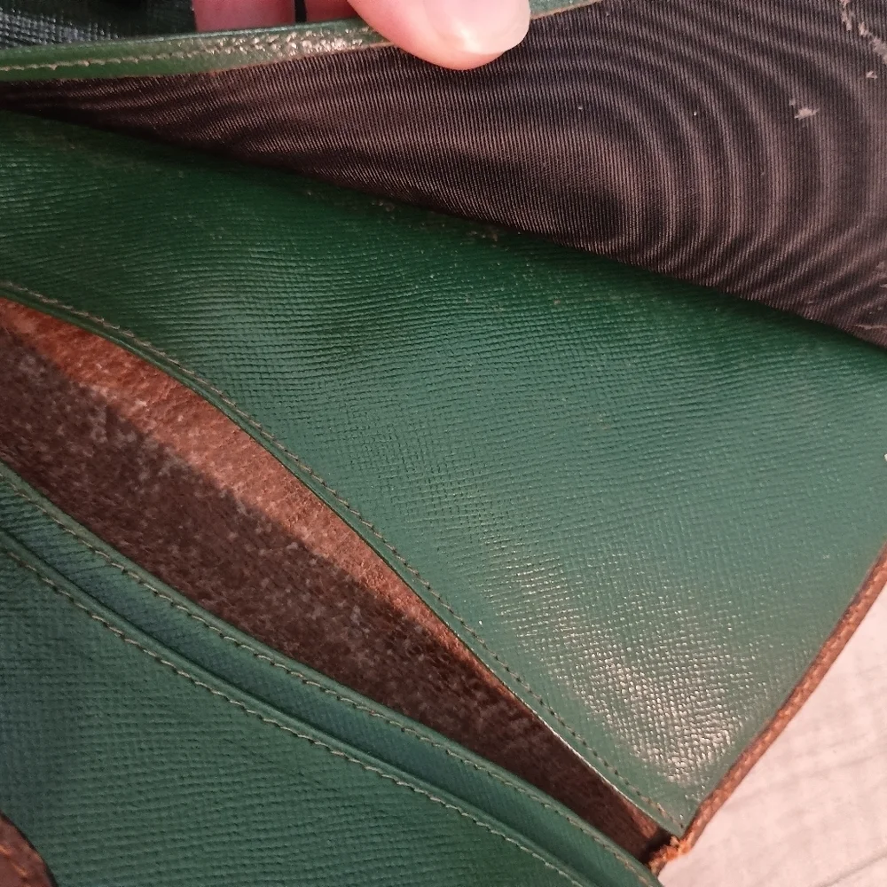 Authentic GUCCI GG Supreme Leather Bi-fold Long Wallet Vintage Brown - Picture 12 of 14